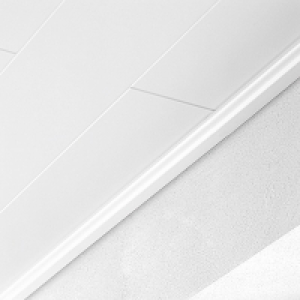 Bauhaus  LOGOCLIC Deckenabschlussleiste Weiß Hochglanz