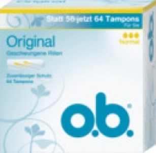o.b. Tampons 4.49 €