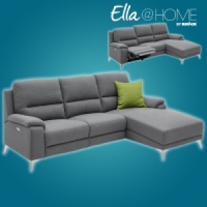 Roller  Ella@HOME Ecksofa - dunkelgrau - mit Relaxfunktion