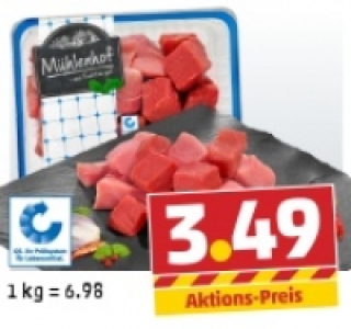 MÜHLENHOF Frisches Gulasch, gemischt 3.49 €