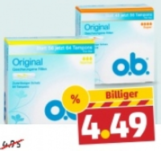 O.B. Tampons 4.49 €