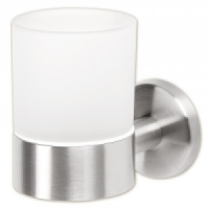 Norma Badkomfort Wandhalter mit Glasbecher