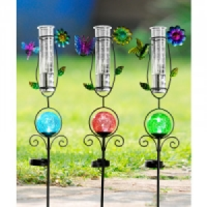 LED-Solarstecker mit Regenmesser 9.99 €