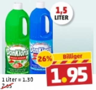 DAN KLORIX Hygiene-Reiniger 1.95 €