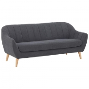 Dänisches Bettenlager  Sofa Stenlille (3-Sitzer, anthrazit)