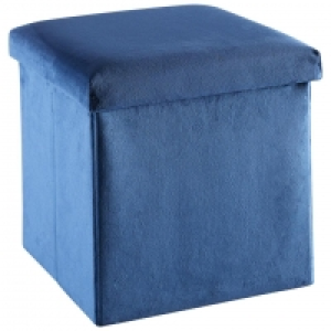 Dänisches Bettenlager  Sitzbox Velour (blau)