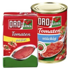 Oro di Parma Tomaten st&uuml;ckig, passiert oder Pizzasauce 0.89&nbsp;&euro;