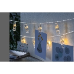 Ideenwelt LED-Lichterkette mit Fotoclips