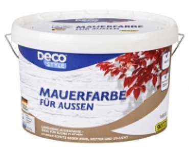 Aldi Süd  DECO STYLE® Mauerfarbe, Weiß, 5 l