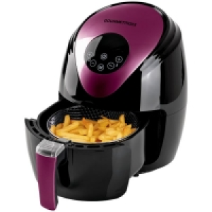 Gourmetmaxx Heißluft-Fritteuse Digital 2,5 l schwarz/beere