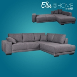 Roller  Ella@HOME Ecksofa - dunkelgrau - Liegefunktion - beidseitig montierbar