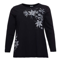 NKD  Damen-Sweatshirt mit Blumen-Aufdruck, große Größen
