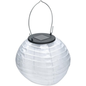 Rossmann Ideenwelt 3er Set Solar-Lampion, weiß