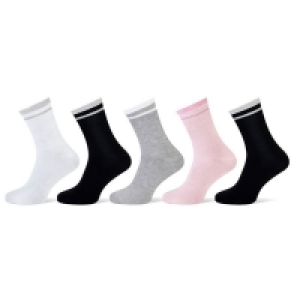Netto  Damen Socken 5er lurex top (mit Glitzer Rand) Gr. 39/42