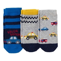 NKD  Baby-Jungen-Socken mit Auto-Motiven, 3er Pack