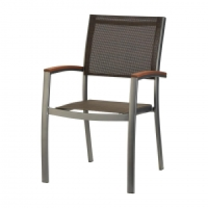 Stapelstuhl Santiago (Aluminium, braun, JUTLANDIA®) 50.00 €