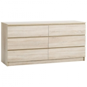 Kommode LIMFJORDEN (6 Schubladen, eiche) 150.00 €
