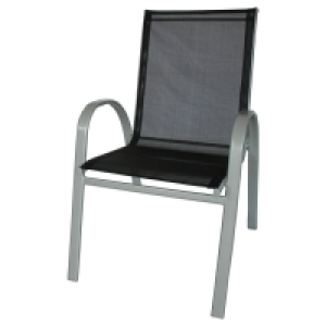 Gardiola Gartenstuhl - silber-schwarz - stapelbar 29.99 €