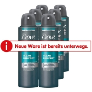 Netto  Dove Men Deospray Clean Comfort 150 ml, 6er Pack