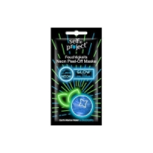 Selfie Project Glow in Blue Peel-Off Maske