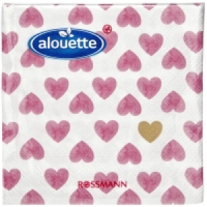 Alouette Serviette Herzen