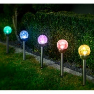 XXL-LED-Solarkugel Crashglas 4er-Set 9.99 €