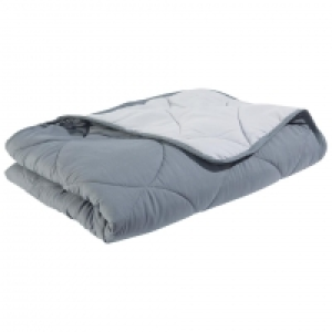 Dänisches Bettenlager  DREAMZONE Microfaser-Double-Face-Sommer-Steppbett (135x200, grau)