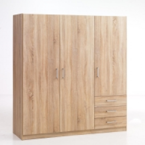 Kleiderschrank HAGENDRUP (3-türig, Eiche) 100.00 €