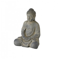 Dänisches Bettenlager  Buddha-Figur (42x30x28, grau)