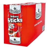 Netto  Sancho Hundefutter Fleischsticks Rind 55 g, 30er Pack