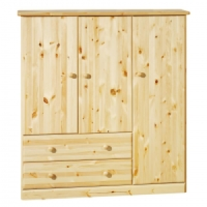 Wäscheschrank Maja (3-türig, Kiefer, natur lackiert) 225.00 €