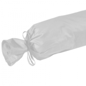 Dänisches Bettenlager  Microfaser-Nackenrollenbezug (15x40, weiß)