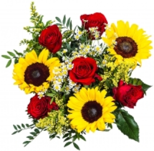 Sonnenblumen-Rosen-Strauß 9.80 €