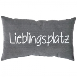 Zierkissen Lieblingsplatz (30x50, grau) 7.50 €