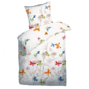 Satin-Bettwäsche Butterflies (135x200, bunt) 20.00 €