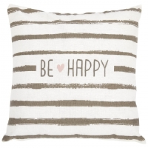 Zierkissen BE HAPPY (45x45, weiß) 10.00 €