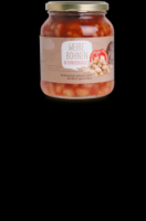 Weiße Bohnen in Tomatensauce 1.27 €