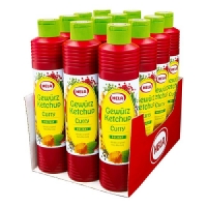 Netto  Hela Gewürz Ketchup Curry delikat 800 ml, 12er Pack