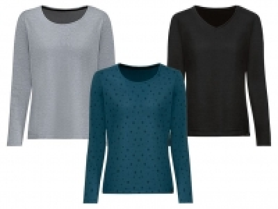 Lidl  ESMARA® Langarmshirt Damen, mit angerauter Innenseite