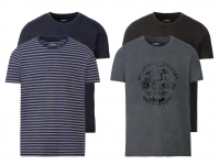 Lidl  LIVERGY® T-Shirts Herren, 2 Stück, mit Baumwolle