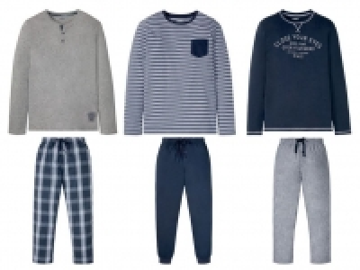 LIVERGY® Pyjama Herren, mit Gummizugbund, mit Baumwolle 9.69 €