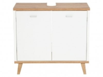 LIVARNO LIVING® Waschbeckenunterschrank, 60 x 55 x 28 cm, mit 2 Türen, 34.11 €