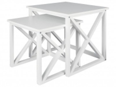 Lidl  LIVARNO LIVING® Beistelltisch, 2 Stück, in Vintage-Optik, ineinander v