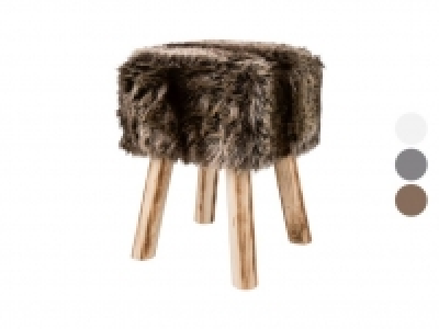 LIVARNO LIVING® Fellhocker, mit gepolsterter Sitzfläche 19.49 €
