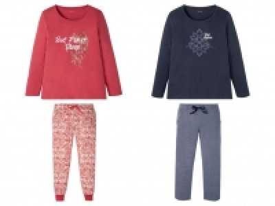 ESMARA® Pyjama Damen, mit Print, aus reiner Baumwolle 9.69 €
