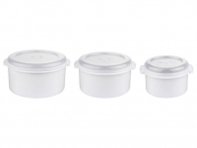 Lidl  ERNESTO® Mikrowellendosen-Set, 3-teilig, mit Mikrowellenverschluss, sp