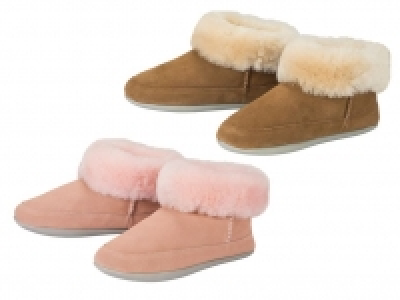 Lidl  ESMARA® Damen Lammfell-Hausschuhe