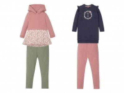 Lidl  LUPILU® Kleinkinder Kleid/ Leggings Set Mädchen, mit Baumwolle