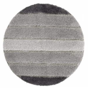 Dänisches Bettenlager  Badematte Stripe (ø 60 cm, grau)