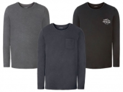 LIVERGY® Langarmshirt Herren, mit Rundhalsausschnitt 7.75 €